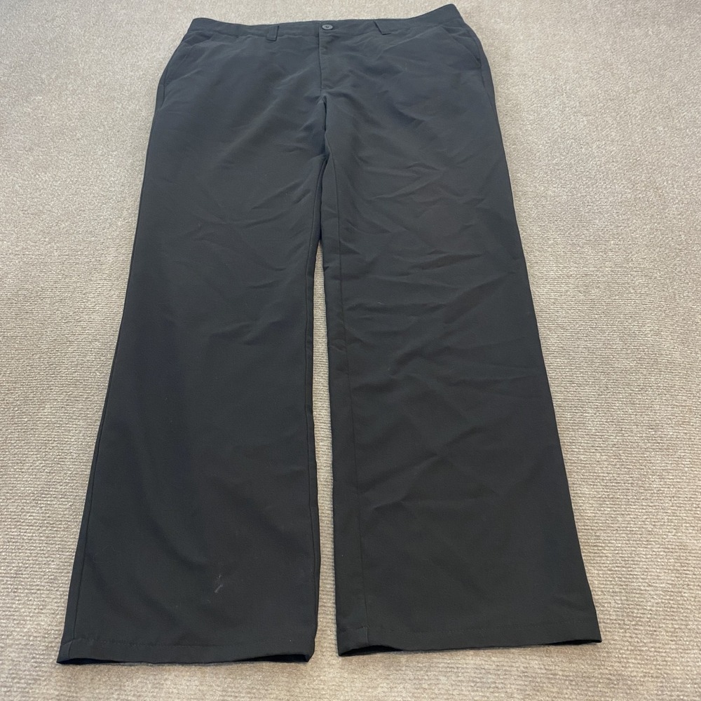 Travis Mathew Pants Mens 36x30 Black Stretch Straight Leg Golf Workwear Pockets